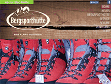 Tablet Screenshot of bergsporthuette.de